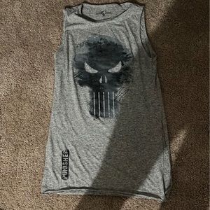 Tank top with punisher graphic